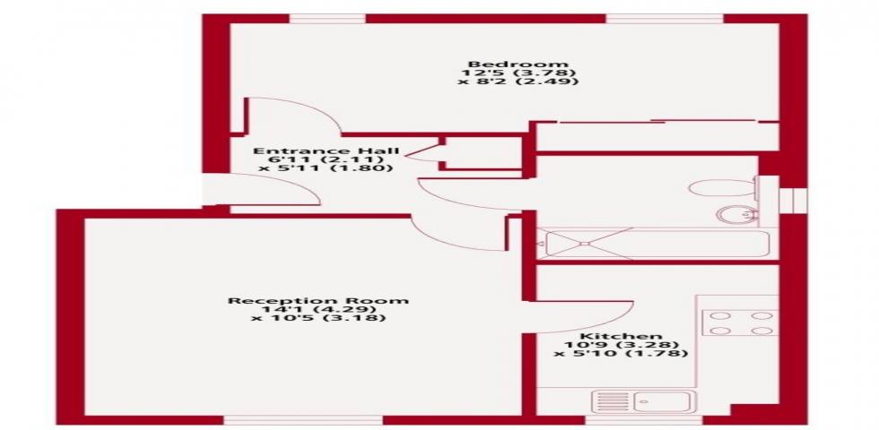 			NEW INSTRUCTION, 1 Bedroom, 1 bath, 1 reception Flat			 Windmill Drive, CRICKLEWOOD